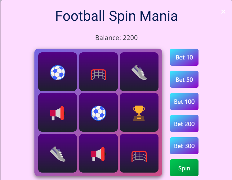 Football Slot Gameplay